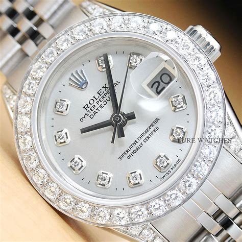 ladies white gold bracelet rolex watch|ladies Rolex watch prices.